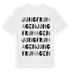 White t-shirt med Jungfruhagen ordlek t-shirt