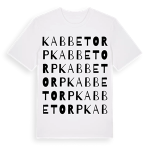 Kabbetorp ordlek t-shirt – ekologisk bomull t-shirt från Pinshirt