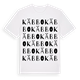 White t-shirt med Käbbo ordlek t-shirt