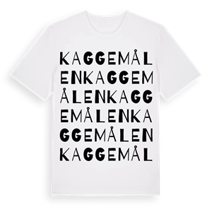 Kaggemålen ordlek t-shirt – ekologisk bomull t-shirt från Pinshirt