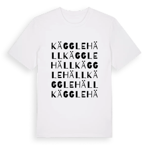 Kägglehäll ordlek t-shirt – ekologisk bomull t-shirt från Pinshirt