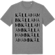 Mid Heather Gray t-shirt med Källa hamn ordlek t-shirt