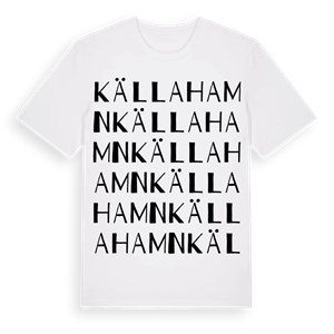Källa hamn ordlek t-shirt – ekologisk bomull t-shirt från Pinshirt