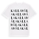Kallamåla ordlek t-shirt
