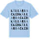 Blue Soul t-shirt med Källarbacken ordlek t-shirt