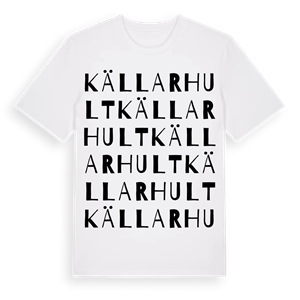 Källarhult ordlek t-shirt – ekologisk bomull t-shirt från Pinshirt