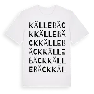 Källebäck ordlek t-shirt – ekologisk bomull t-shirt från Pinshirt
