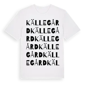 Källegård ordlek t-shirt – ekologisk bomull t-shirt från Pinshirt