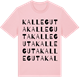 Pink Cotton t-shirt med Kalleguta ordlek t-shirt