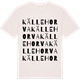 Vintage White t-shirt med Källehorva ordlek t-shirt