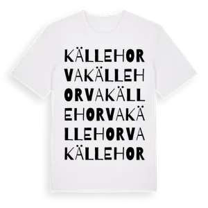 Källehorva ordlek t-shirt – ekologisk bomull t-shirt från Pinshirt