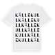 White t-shirt med Källekull ordlek t-shirt