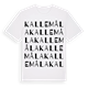 Kallemåla ordlek t-shirt