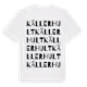 White t-shirt med Källerhult ordlek t-shirt