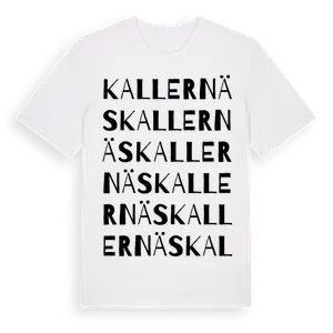Kallernäs ordlek t-shirt – ekologisk bomull t-shirt från Pinshirt