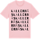 Pink Cotton t-shirt med Kallernäs ordlek t-shirt