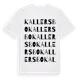 White t-shirt med Kallersbo ordlek t-shirt