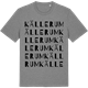 Mid Heather Gray t-shirt med Källerum ordlek t-shirt