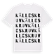 Källeskruv ordlek t-shirt