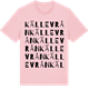 Pink Cotton t-shirt med Källevrån ordlek t-shirt
