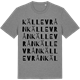 Mid Heather Gray t-shirt med Källevrån ordlek t-shirt