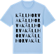 Blue Soul t-shirt med Källhorva ordlek t-shirt