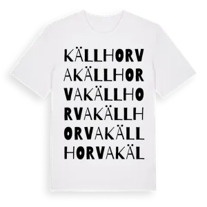 Källhorva ordlek t-shirt – ekologisk bomull t-shirt från Pinshirt
