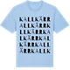Blue Soul t-shirt med Kallkärr ordlek t-shirt