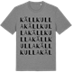 Mid Heather Gray t-shirt med Källkulla ordlek t-shirt