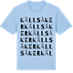 Blue Soul t-shirt med Källsåker ordlek t-shirt