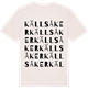 Vintage White t-shirt med Källsåker ordlek t-shirt