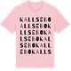 Pink Cotton t-shirt med Kallsebo ordlek t-shirt