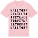 Pink Cotton t-shirt med Källtorpet ordlek t-shirt