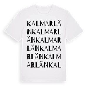 Kalmar län ordlek t-shirt – ekologisk bomull t-shirt från Pinshirt