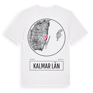Kalmar län t-shirt – ekologisk bomull t-shirt från Pinshirt