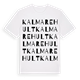White t-shirt med Kalmarehult ordlek t-shirt