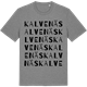 Mid Heather Gray t-shirt med Kalvenäs ordlek t-shirt