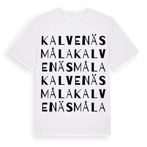 Kalvenäsmåla ordlek t-shirt – ekologisk bomull t-shirt från Pinshirt