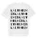 Kalvholmen ordlek t-shirt