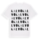 Kalvö ordlek t-shirt