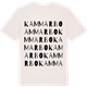 Vintage White t-shirt med Kammarbo ordlek t-shirt
