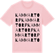 Pink Cotton t-shirt med Kammartorp ordlek t-shirt
