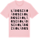 Pink Cotton t-shirt med Kängsebo ordlek t-shirt