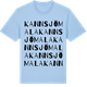 Blue Soul t-shirt med Kannsjömala ordlek t-shirt