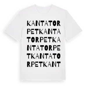 Kantatorpet ordlek t-shirt – ekologisk bomull t-shirt från Pinshirt
