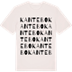 Vintage White t-shirt med Kantebo ordlek t-shirt