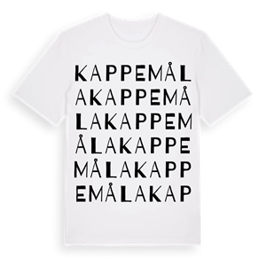 Kappemåla ordlek t-shirt – ekologisk bomull t-shirt från Pinshirt