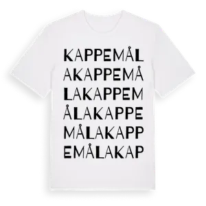 Kappemåla ordlek t-shirt – ekologisk bomull t-shirt från Pinshirt