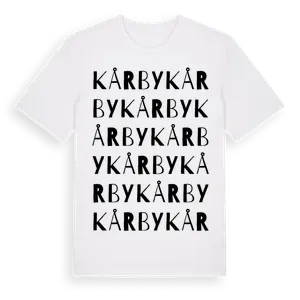 Kårby ordlek t-shirt – ekologisk bomull t-shirt från Pinshirt