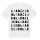 Kardelund ordlek t-shirt